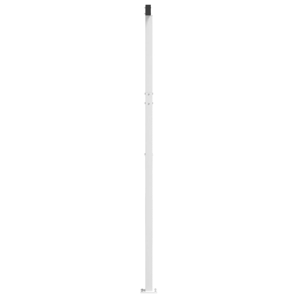 vidaXL Awning Post Set White 236.2"x96.5" Iron