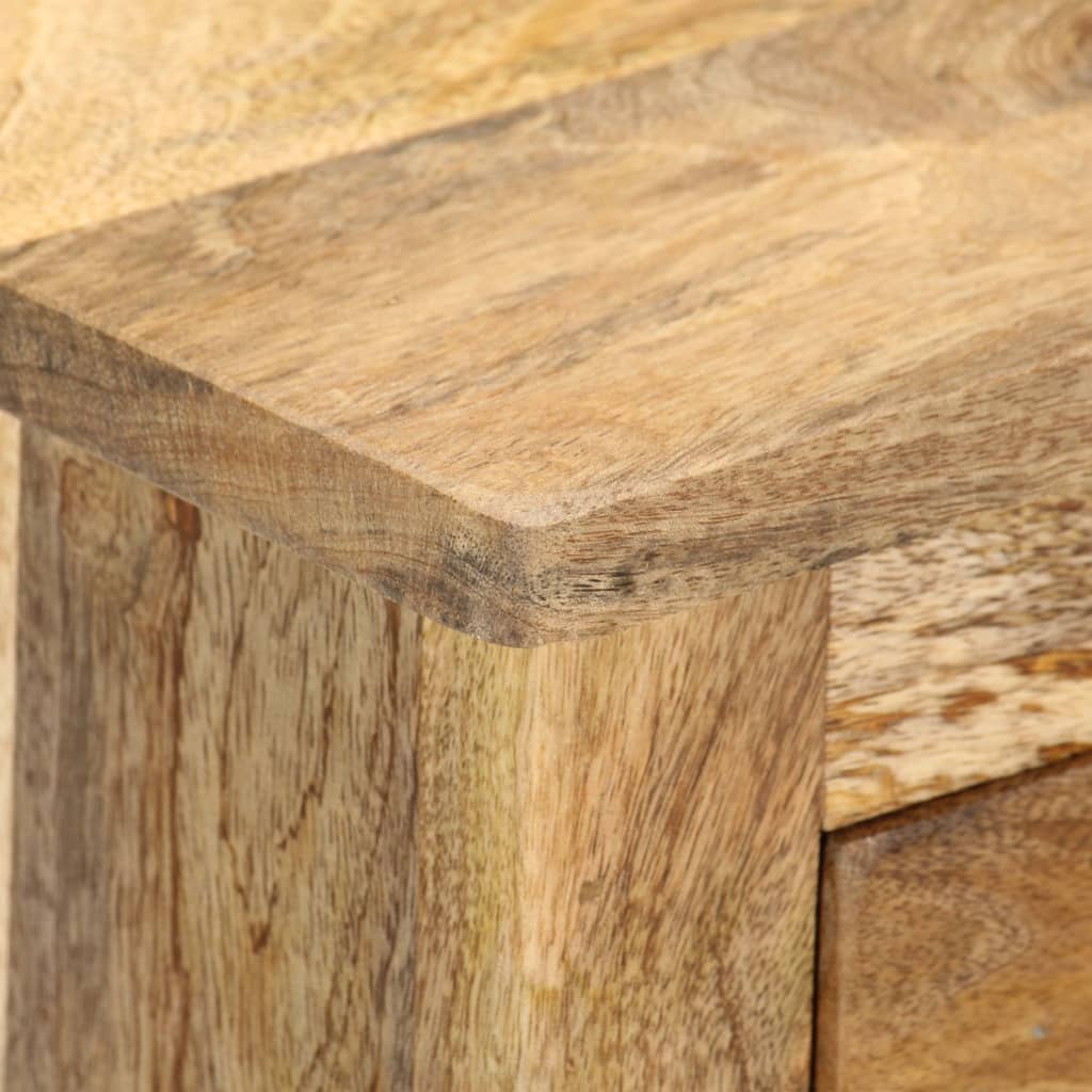 vidaXL Bedside Cabinet 25.6"x13.8"x23.6"Solid Mango Wood