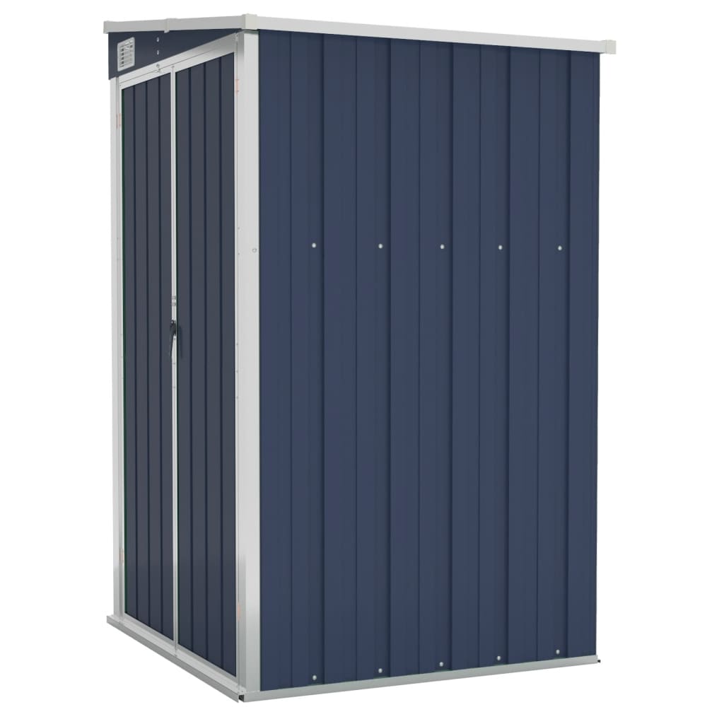 vidaXL Wall-mounted Garden Shed Anthracite 46.5"x39.4"x70.1" Steel