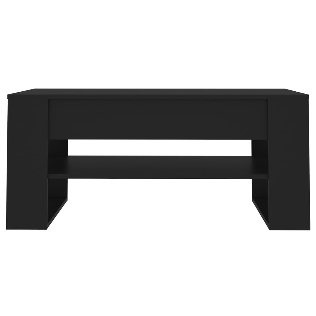 vidaXL Coffee Table Black 40.2"x21.7"x17.7" Engineered Wood