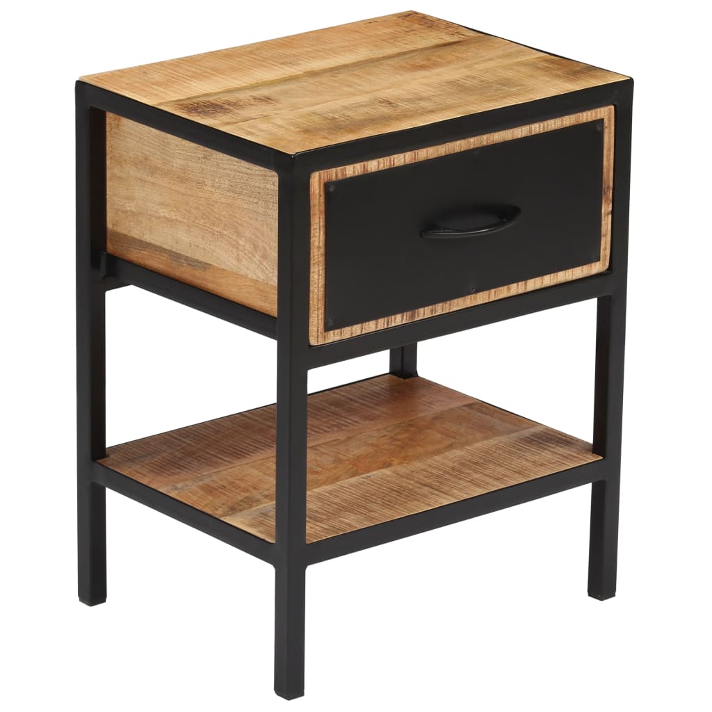 vidaXL Bedside Cabinet Solid Mango Wood 15.7"x11.8"x19.6"