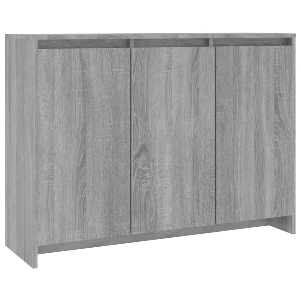 vidaXL Sideboard Gray Sonoma 40.2"x13"x29.5" Engineered Wood