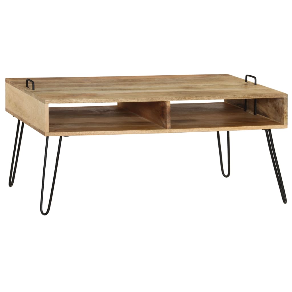 vidaXL Coffee Table Solid Mango Wood 39.4"x23.6"x17.7"