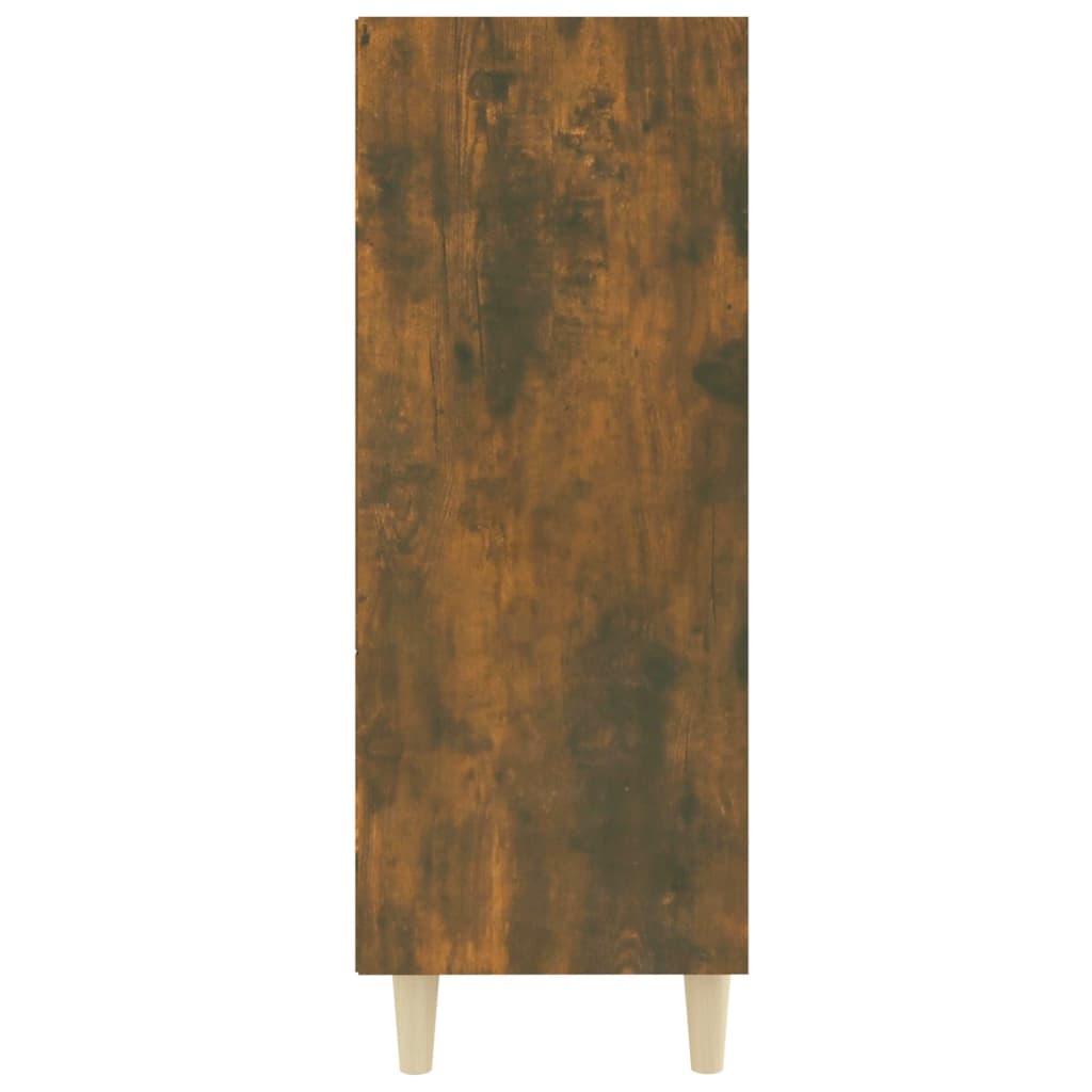 vidaXL Sideboard Smoked Oak 27.4"x12.8"x35.4" Engineered Wood