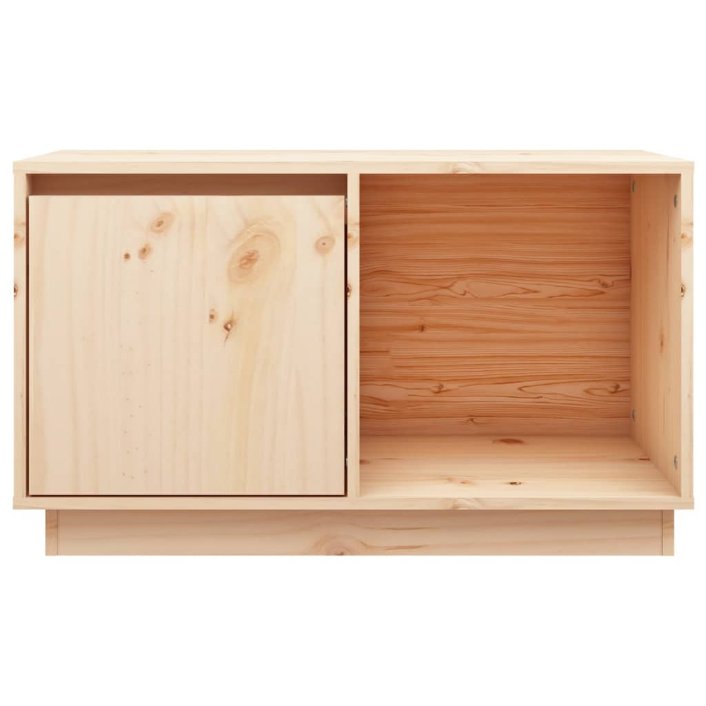 vidaXL TV Stand 29.1"x13.8"x17.3" Solid Wood Pine