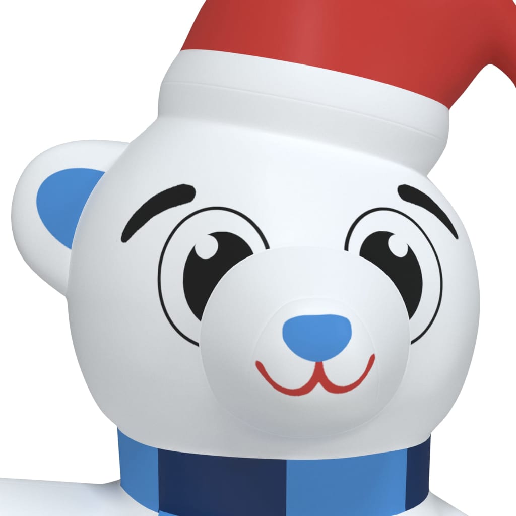vidaXL Christmas Inflatable Teddy Bear LED 94.5"