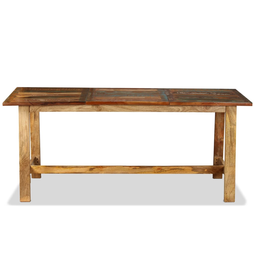 vidaXL Dining Table Solid Reclaimed Wood 70.9"