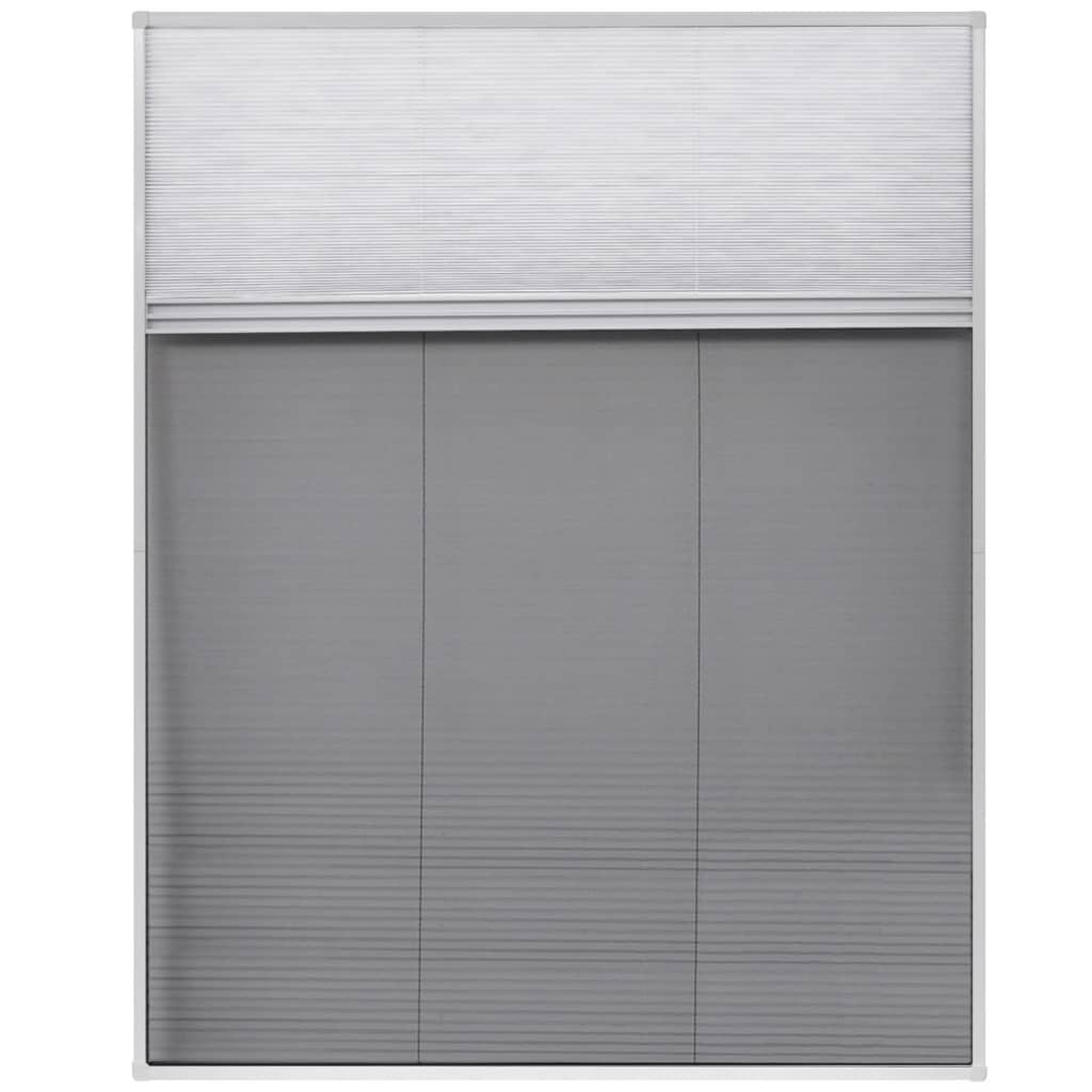 vidaXL Plisse Insect Screen for Window Aluminum 31.5"x39.4" with Shade