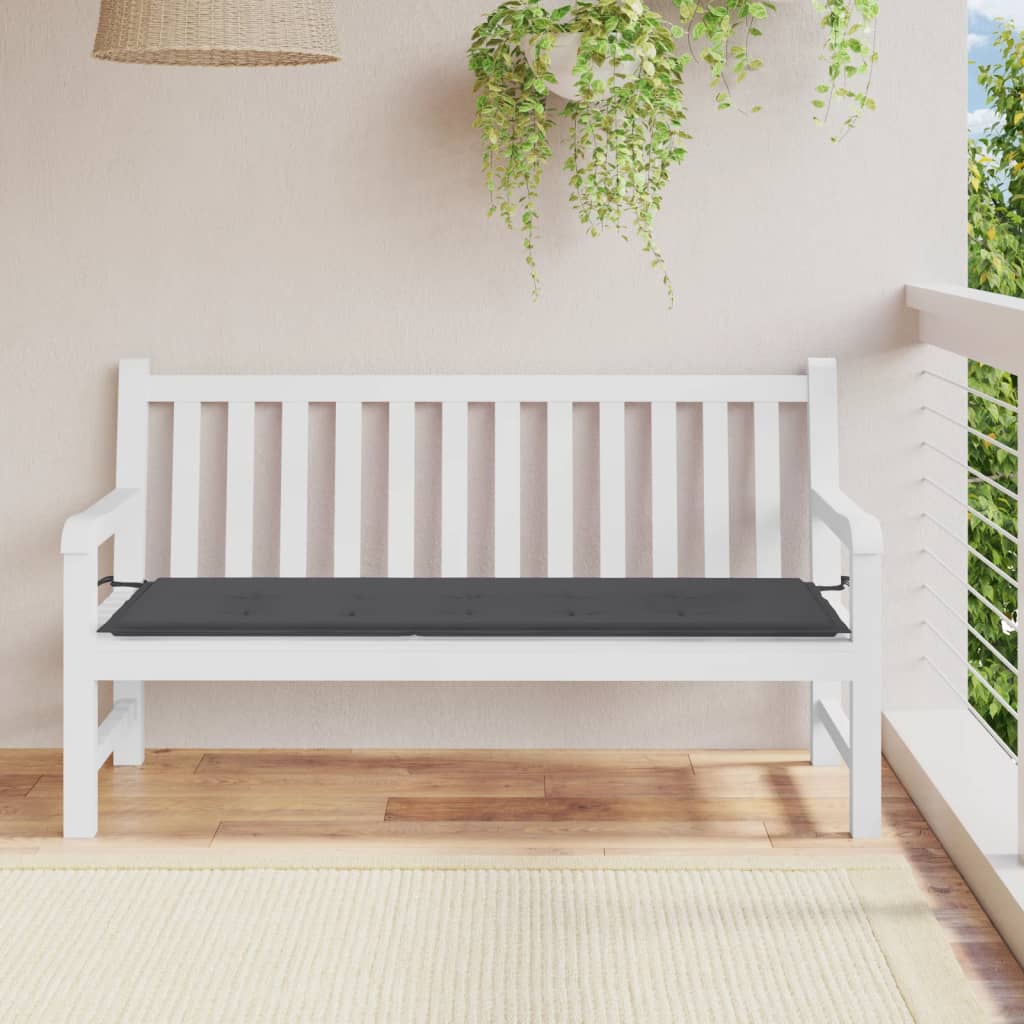 vidaXL Garden Bench Cushion Anthracite 59.1"x19.7"x1.2" Oxford Fabric