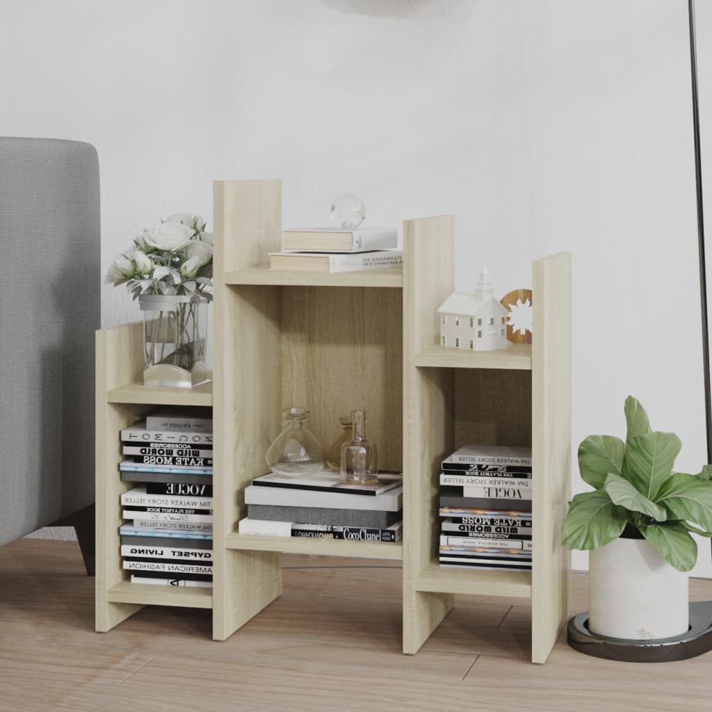 vidaXL Side Cabinet Sonoma Oak 23.6"x10.2"x23.6" Engineered Wood