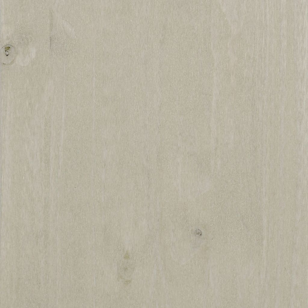 vidaXL Bedside Cabinets HAMAR 2 pcs White 15.7"x13.8"x24.4" Solid Wood
