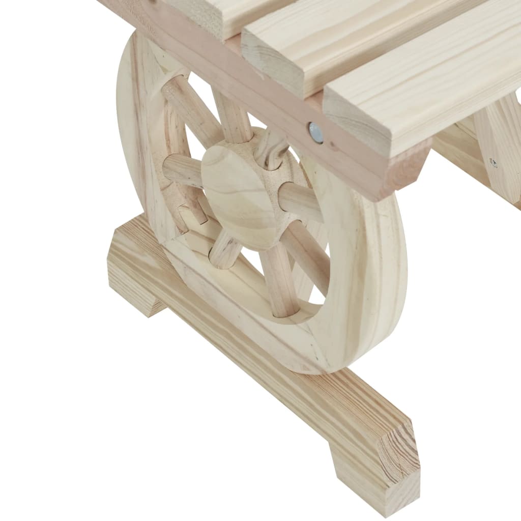 vidaXL Patio Bench 45.3" Solid Wood Fir