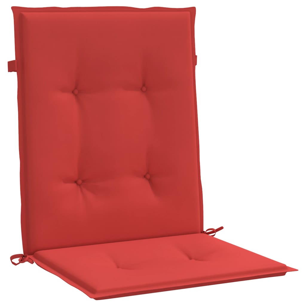 vidaXL Garden Chair Cushions 4 pcs Red 39.4"x19.7"x1.2"