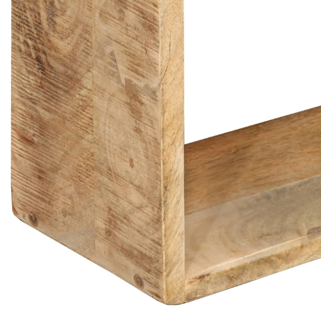 vidaXL 3 Piece Wall Cube Shelf Set Solid Mango Wood