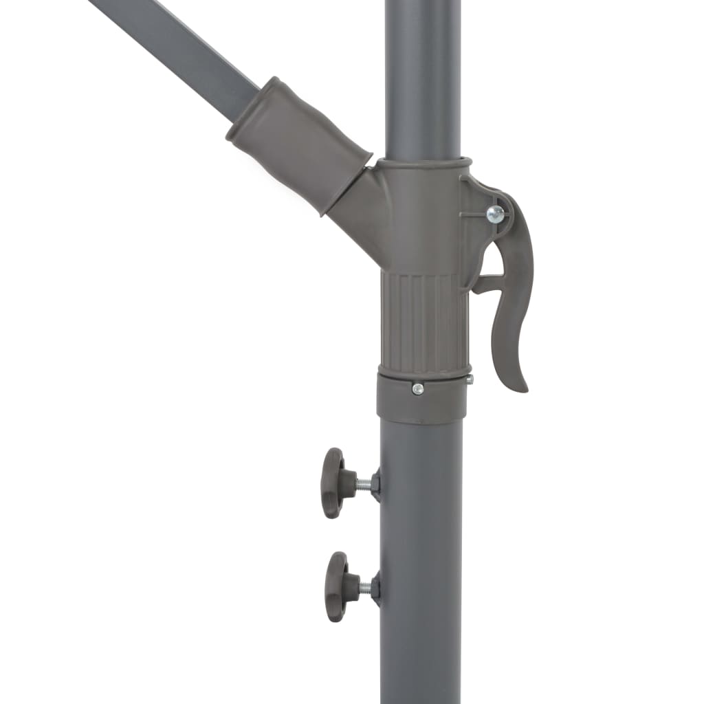 vidaXL Cantilever Umbrella with Aluminium Pole 118" Anthracite
