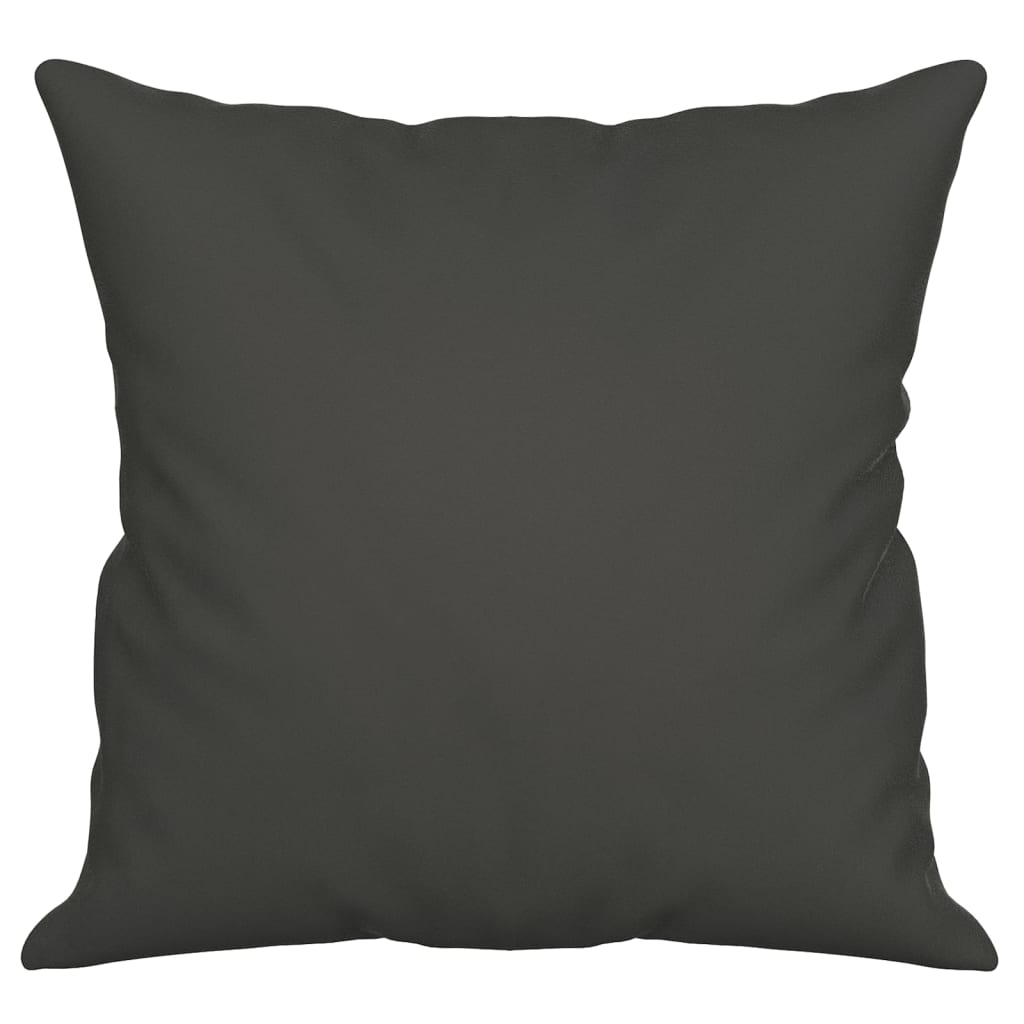 vidaXL Throw Pillows 2 pcs Dark Gray 15.7"x15.7" Microfiber Fabric