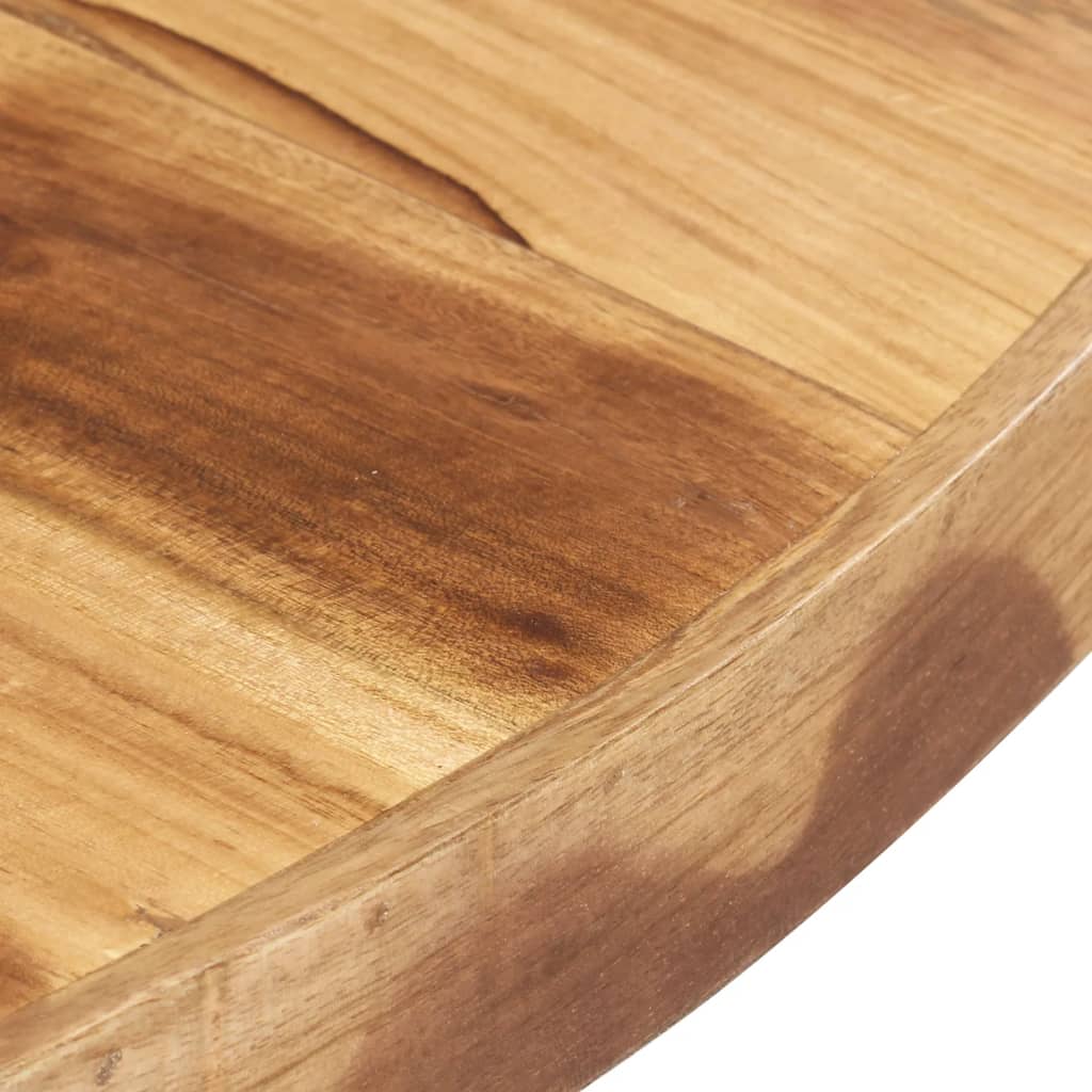 vidaXL Dining Table 55.1"x31.5"x29.5" Solid Acacia Wood with Sheesham Finish