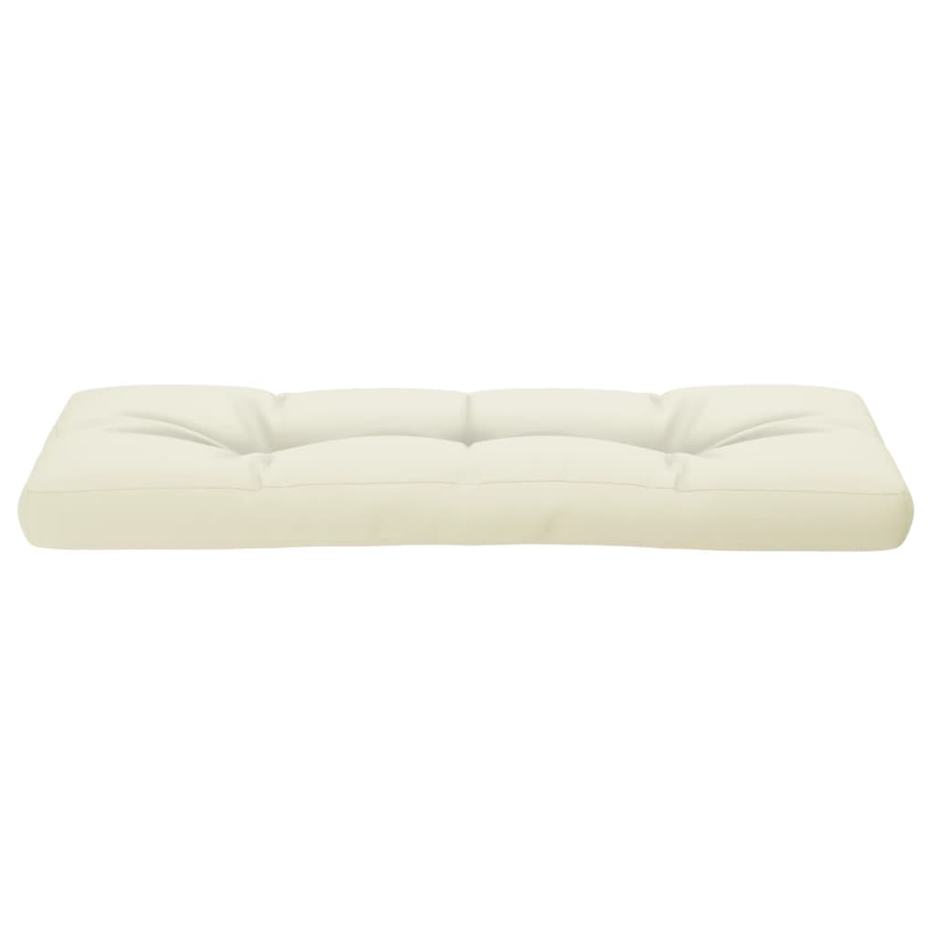 vidaXL Pallet Sofa Cushion Cream 47.2"x15.7"x3.9"