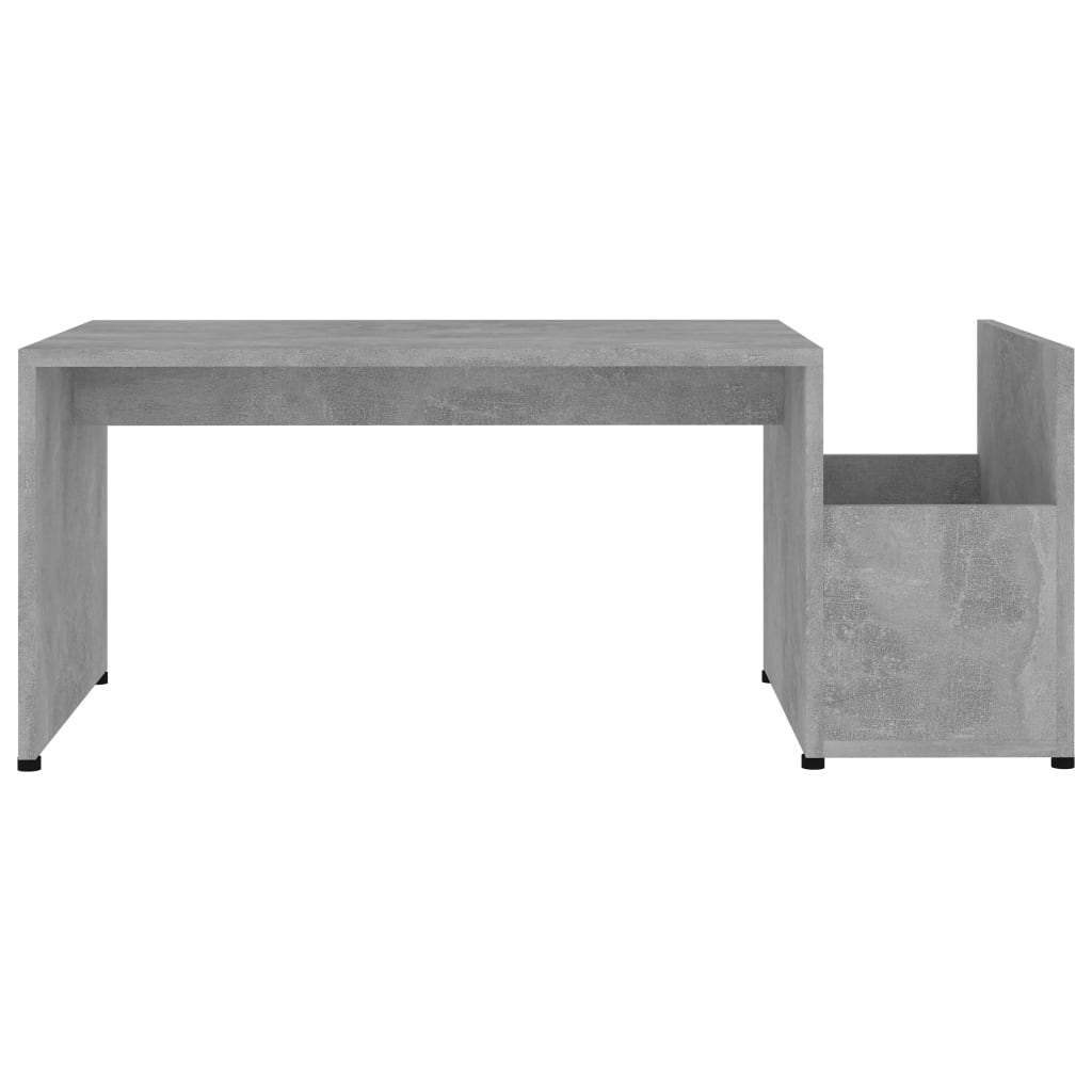 vidaXL Coffee Table Concrete Gray 35.4"x17.7"x13.8" Chipboard