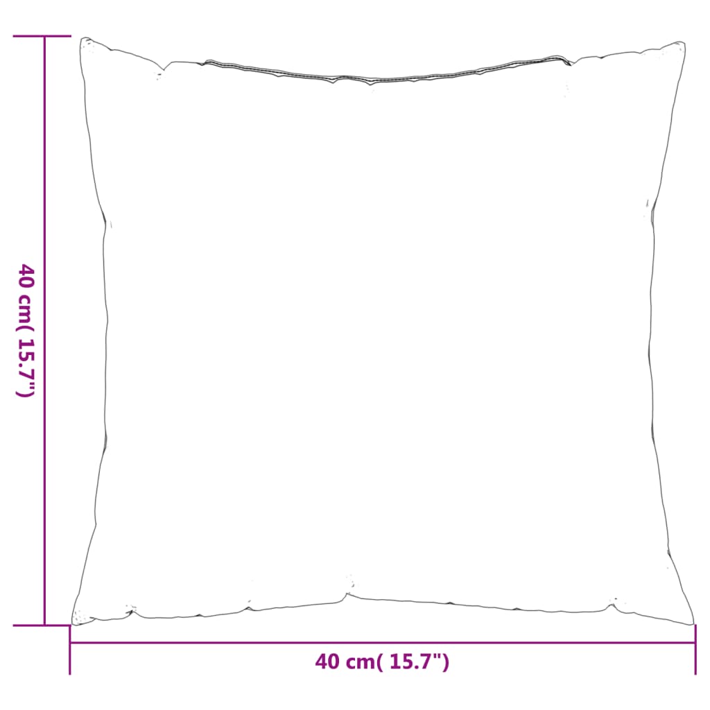 vidaXL Throw Pillows 4 pcs Anthracite 15.7"x15.7" Fabric