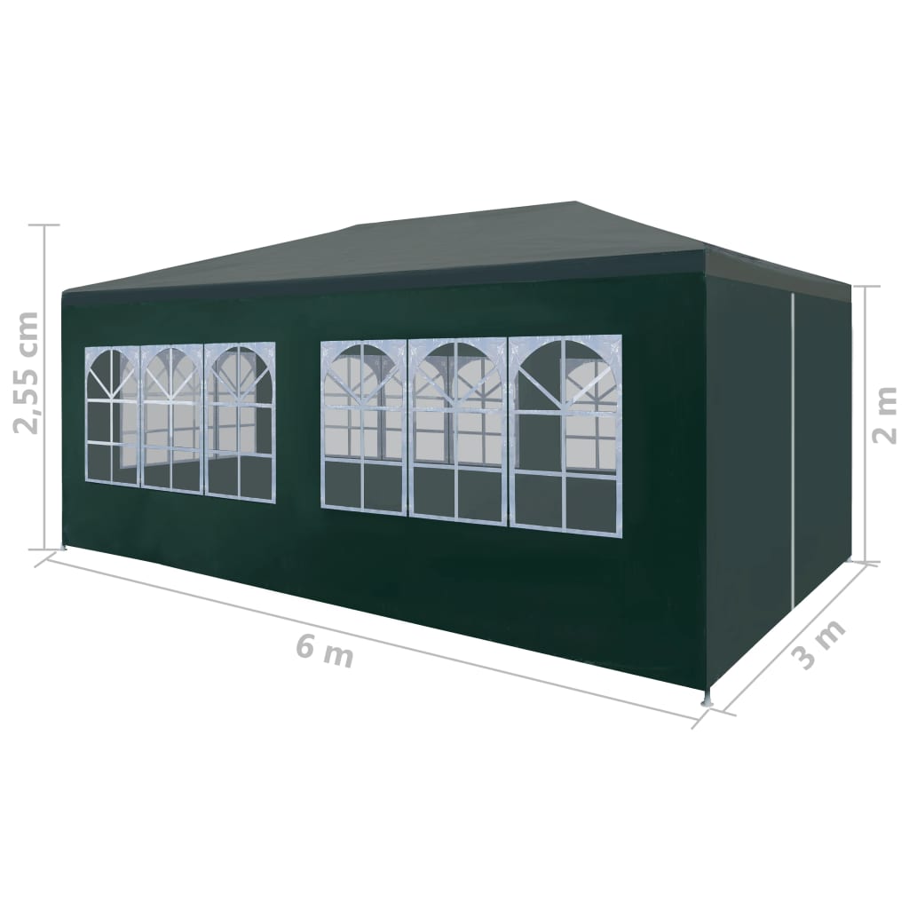 vidaXL Party Tent 9.8'x19.7' Green