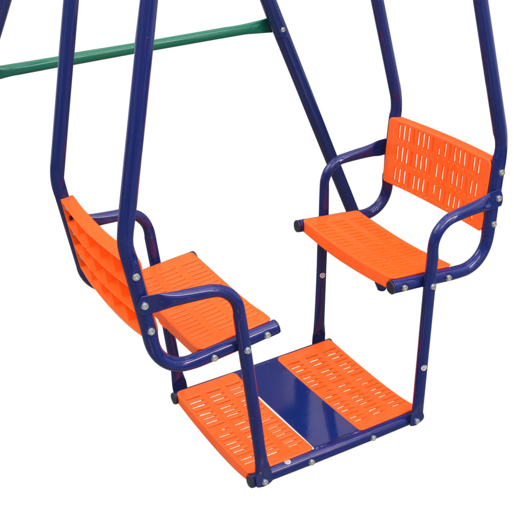 vidaXL Swing Set with 5 Seats Orange