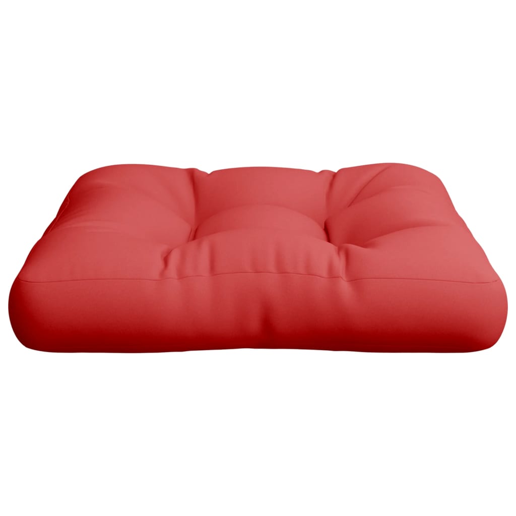 vidaXL Pallet Cushion Red 22.8"x22.8"x3.9" Fabric