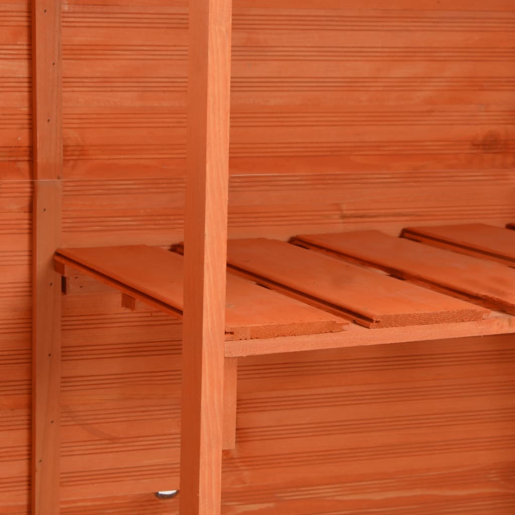 vidaXL Garden Storage Shed 47.2"x19.6"x35.8" Wood