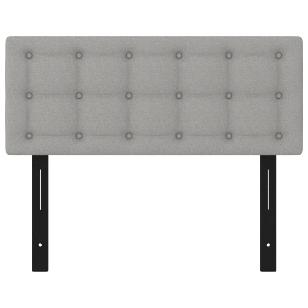 vidaXL Headboard Light Gray 39.4"x2"x30.7"/34.6" Fabric