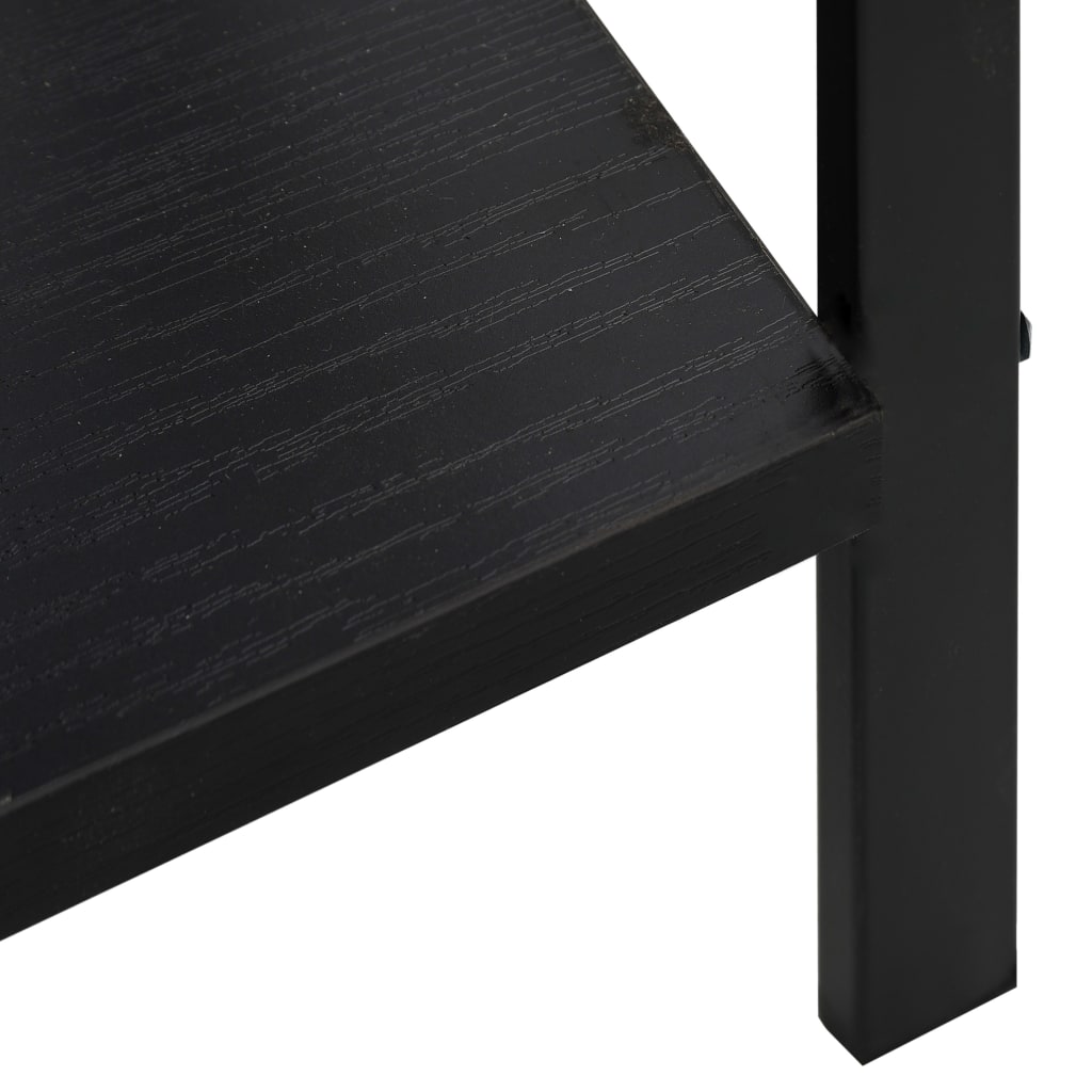 vidaXL 5-Layer Book Shelf Black 23.6"x10.9"x62.4" Engineered Wood