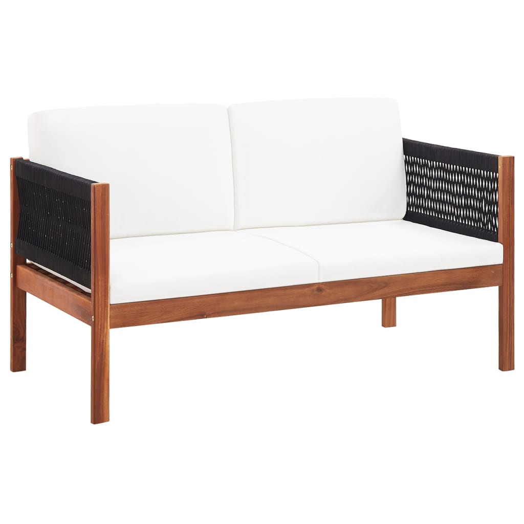 vidaXL Patio Sofa 2-Seater Solid Acacia Wood