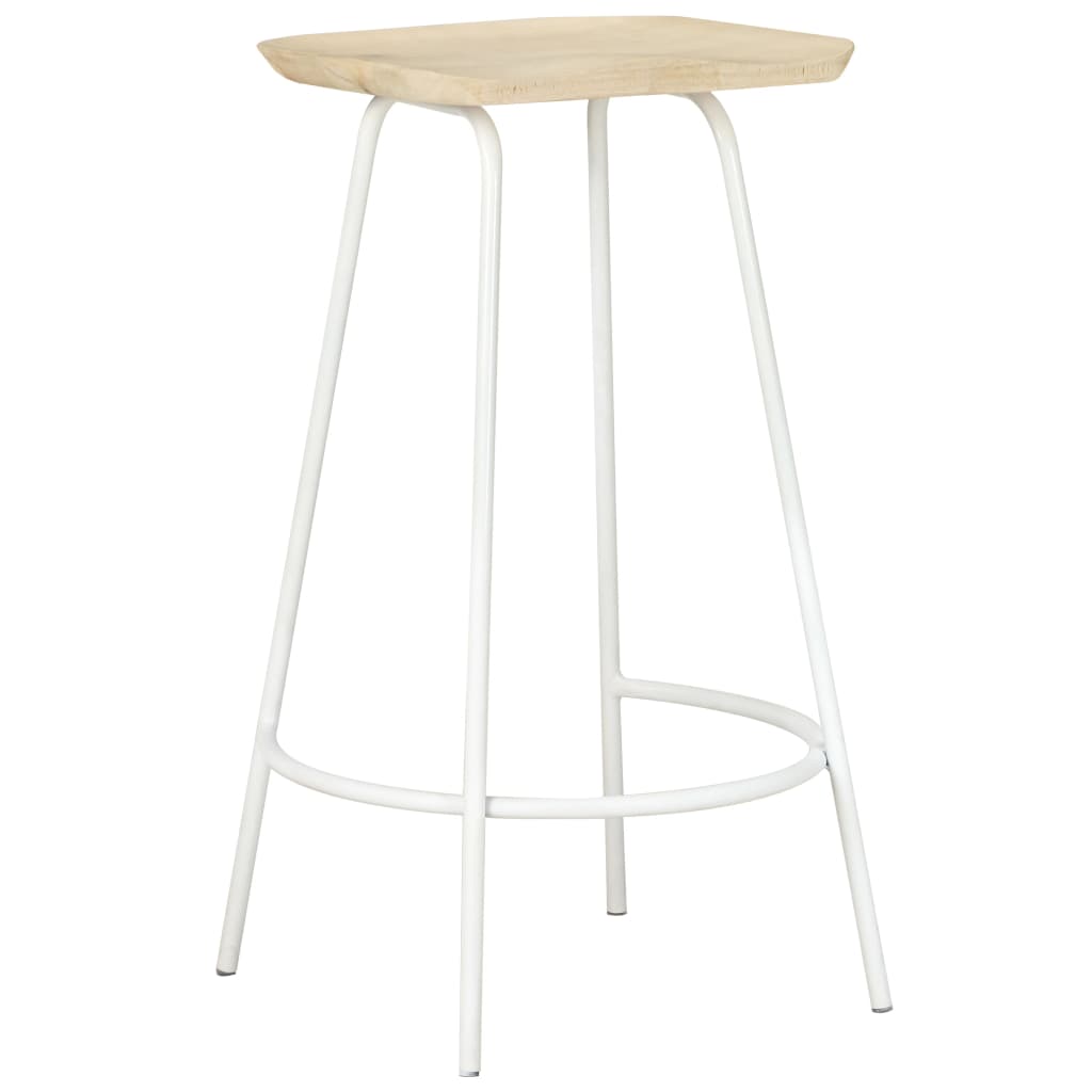 vidaXL Bar Stools 2 pcs Solid Mango Wood