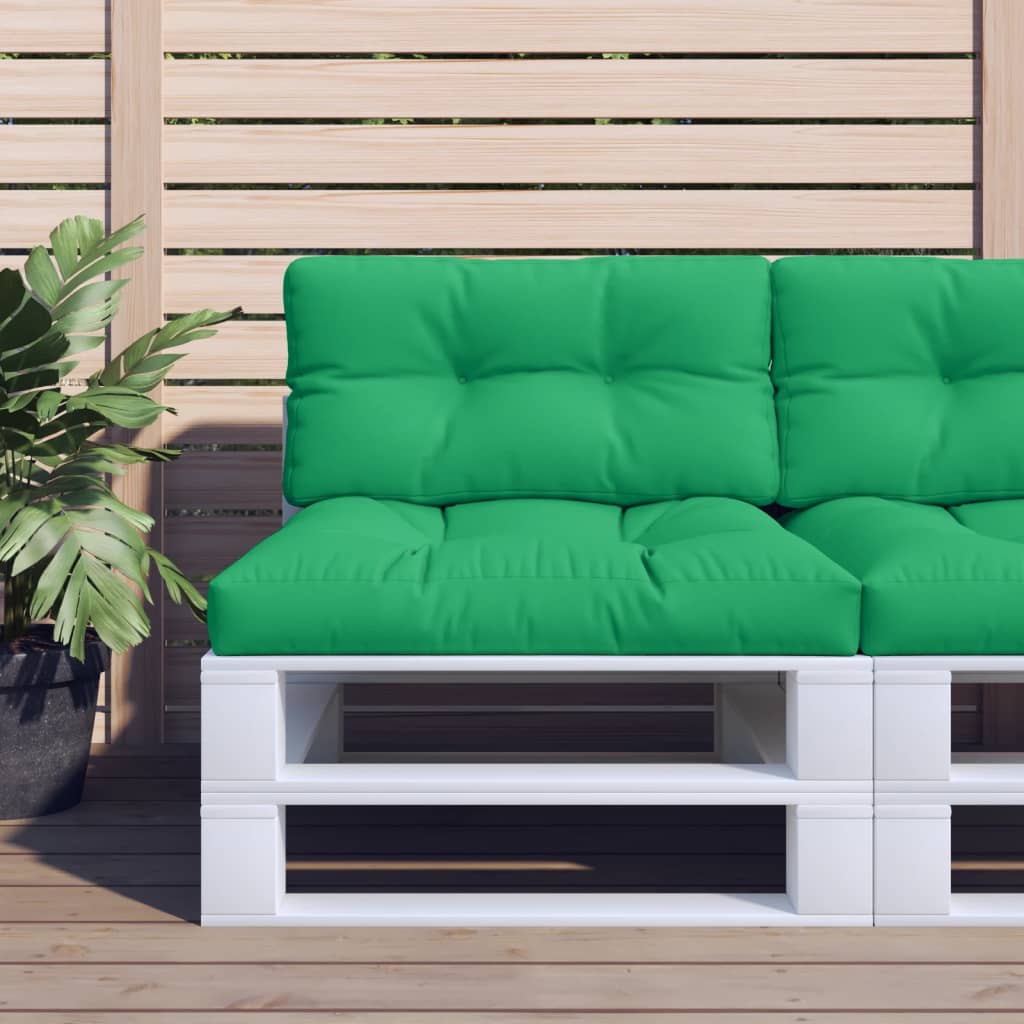 vidaXL Pallet Cushion Green 31.5"x15.7"x4.7" Fabric