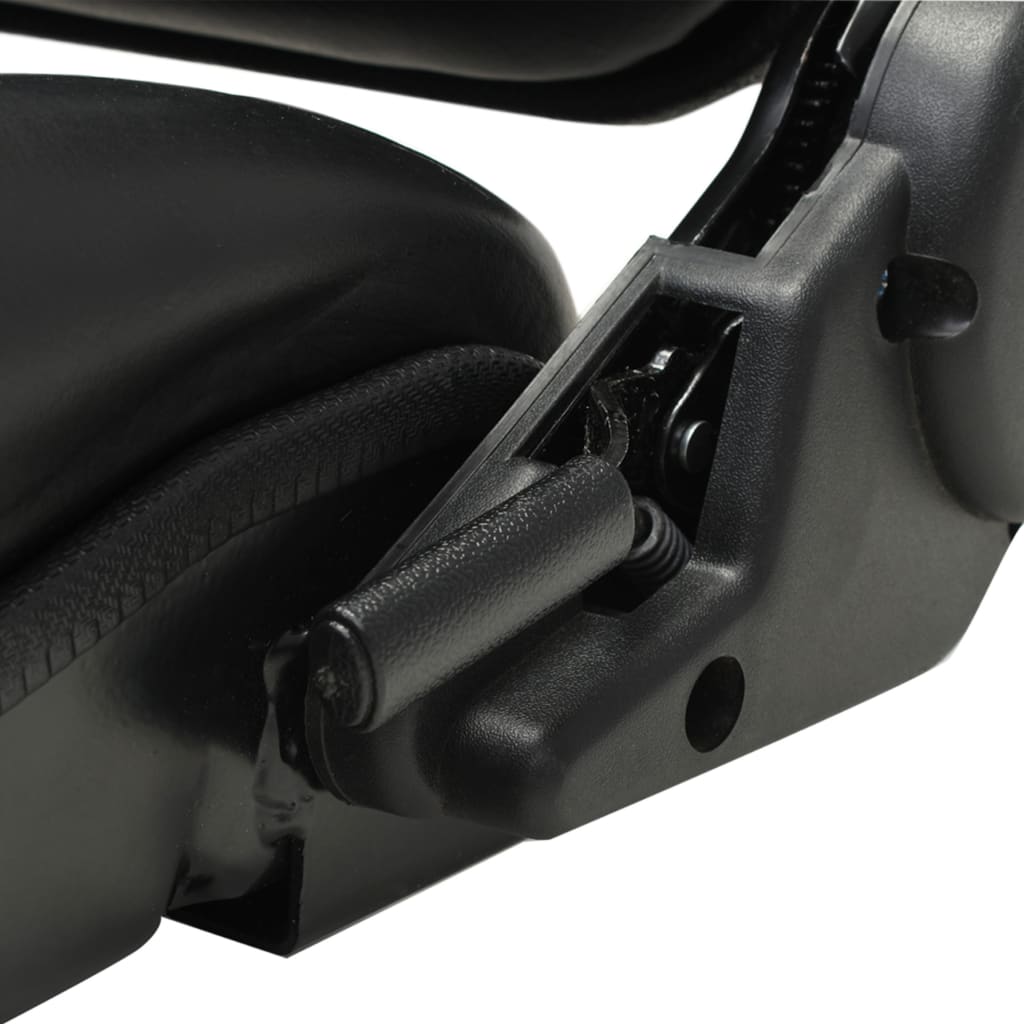vidaXL Forklift & Tractor Seat with Adjustable Backrest Black