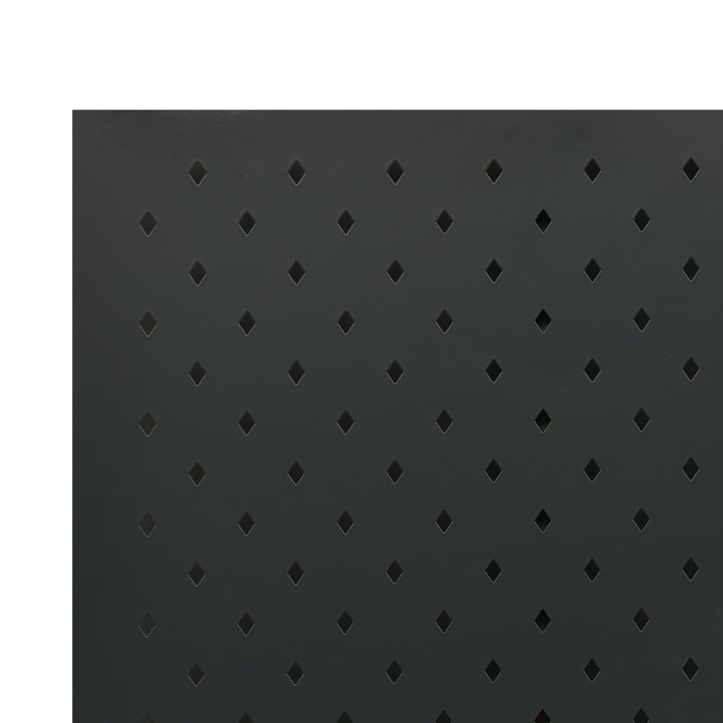 vidaXL 5-Panel Room Divider Black 78.7"x70.9" Steel