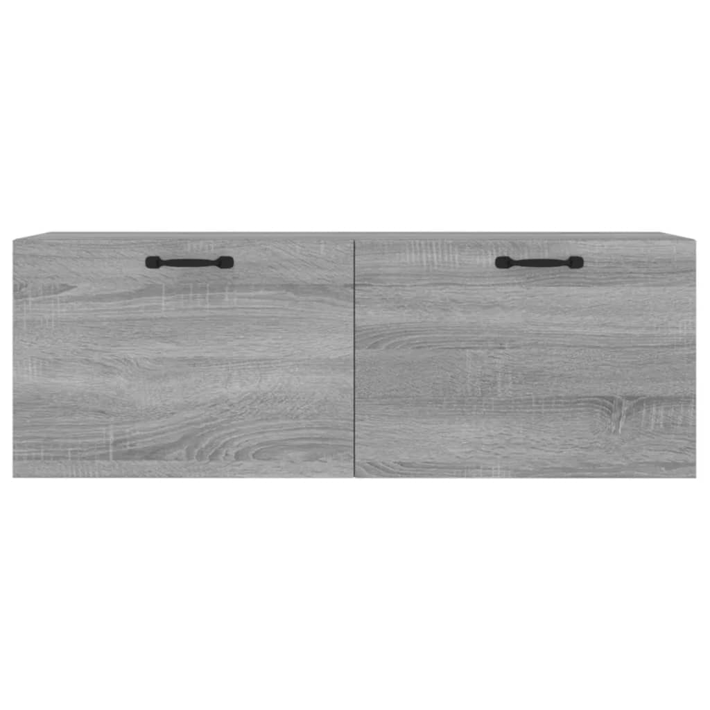 vidaXL Wall Cabinet Gray Sonoma 39.4"x14.4"x13.8" Engineered Wood