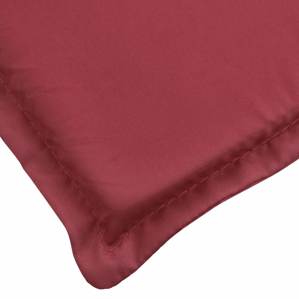 vidaXL Sun Lounger Cushion Wine Red 78.7"x19.7"x1.2" Fabric