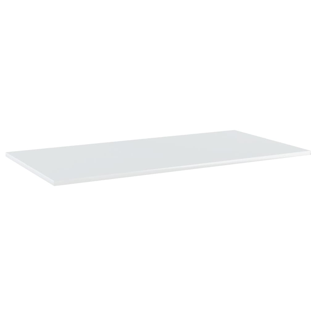 vidaXL Bookshelf Boards 8 pcs High Gloss White 31.5"x7.9"x0.6" Engineered Wood