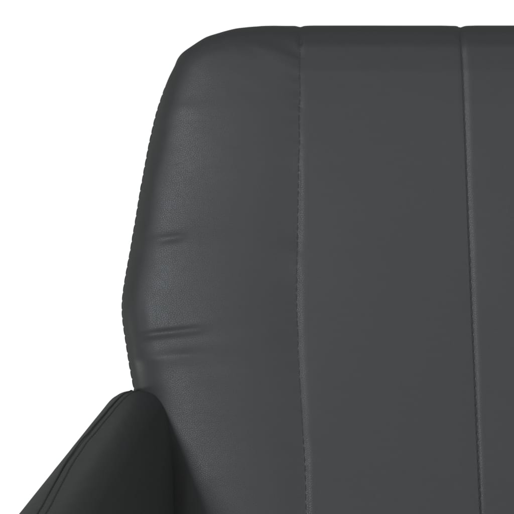 vidaXL Armchair Black 24"x30.7"x31.5" Faux Leather