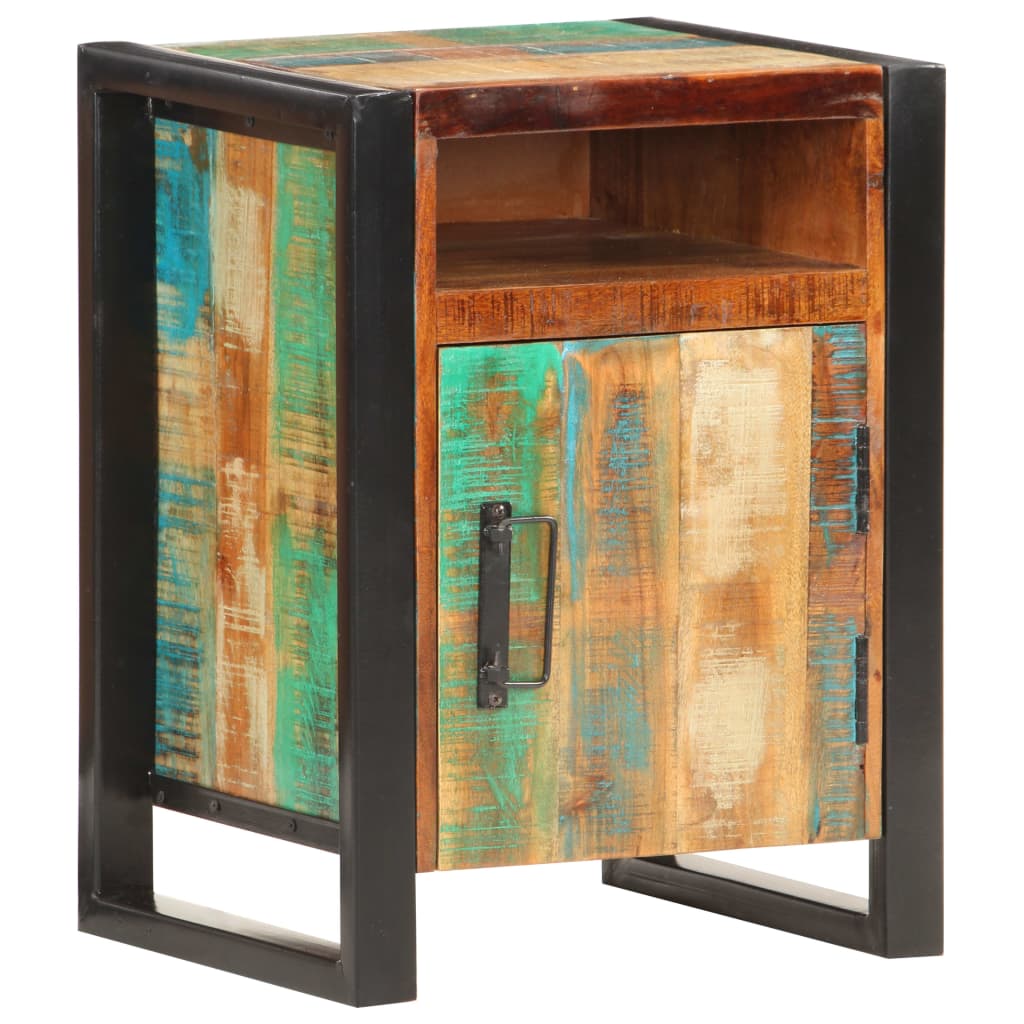 vidaXL Bedside Cabinet 15.7"x13.8"x21.7" Solid Reclaimed Wood