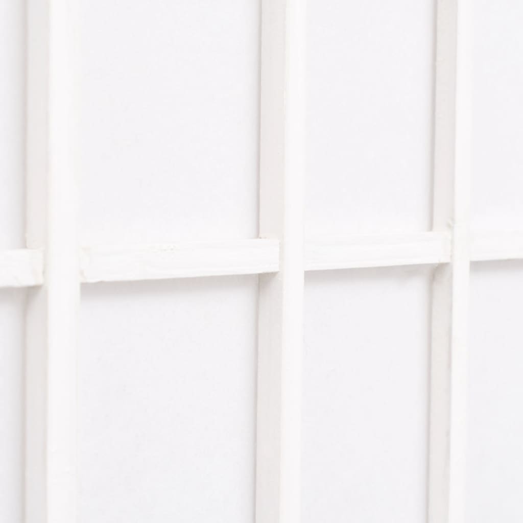 vidaXL Folding 6-Panel Room Divider Japanese Style 94.5"x66.9" White