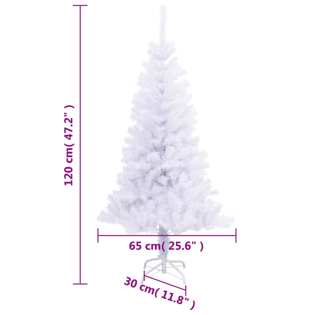vidaXL Artificial Christmas Tree with Stand 47.2" 230 Branches