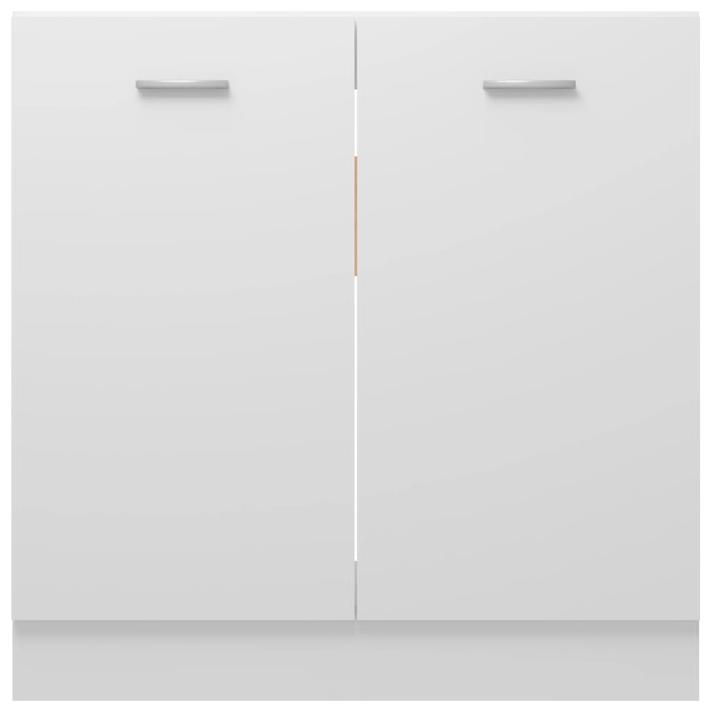 vidaXL Sink Bottom Cabinet White 31.5"x18.1"x32.1" Engineered Wood