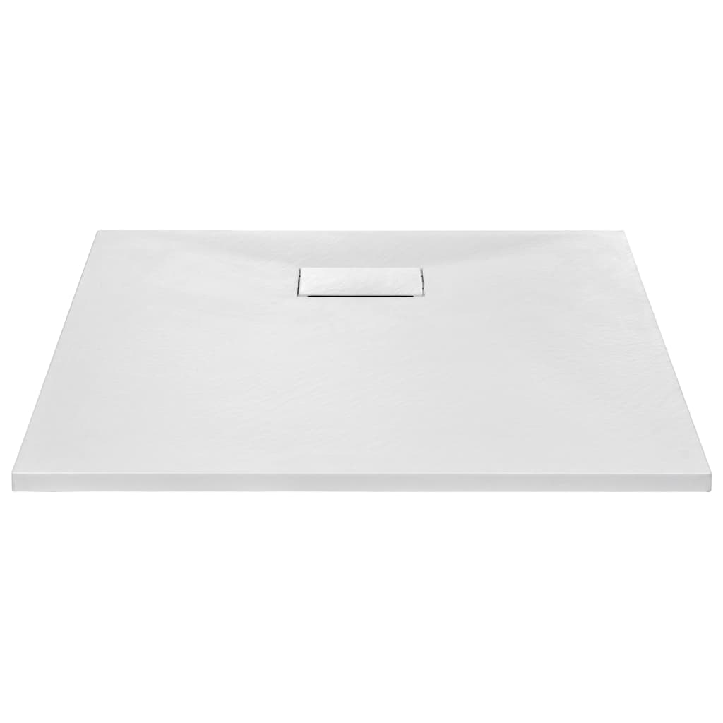 vidaXL Shower Base Tray SMC White 35.4"x35.4"