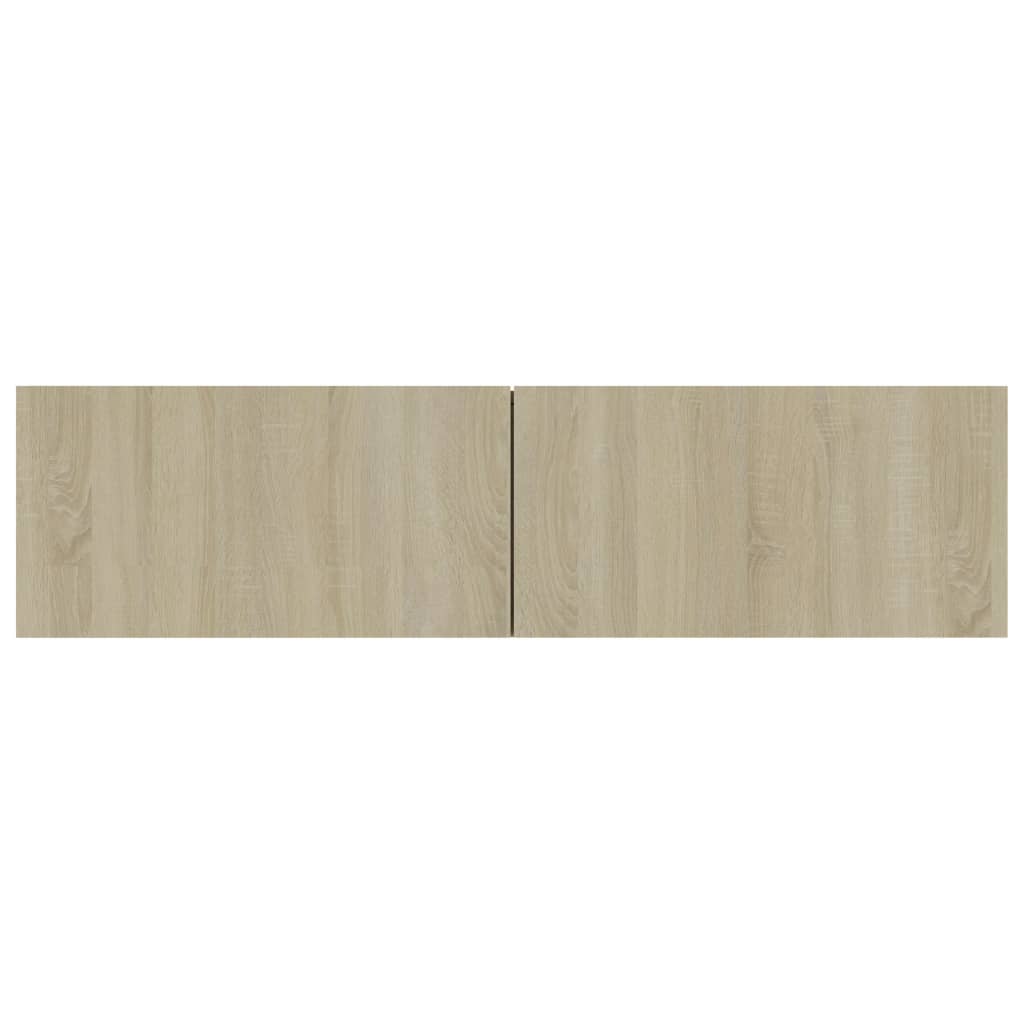 vidaXL TV Stand Sonoma Oak 47.2"x11.8"x11.8" Engineered Wood