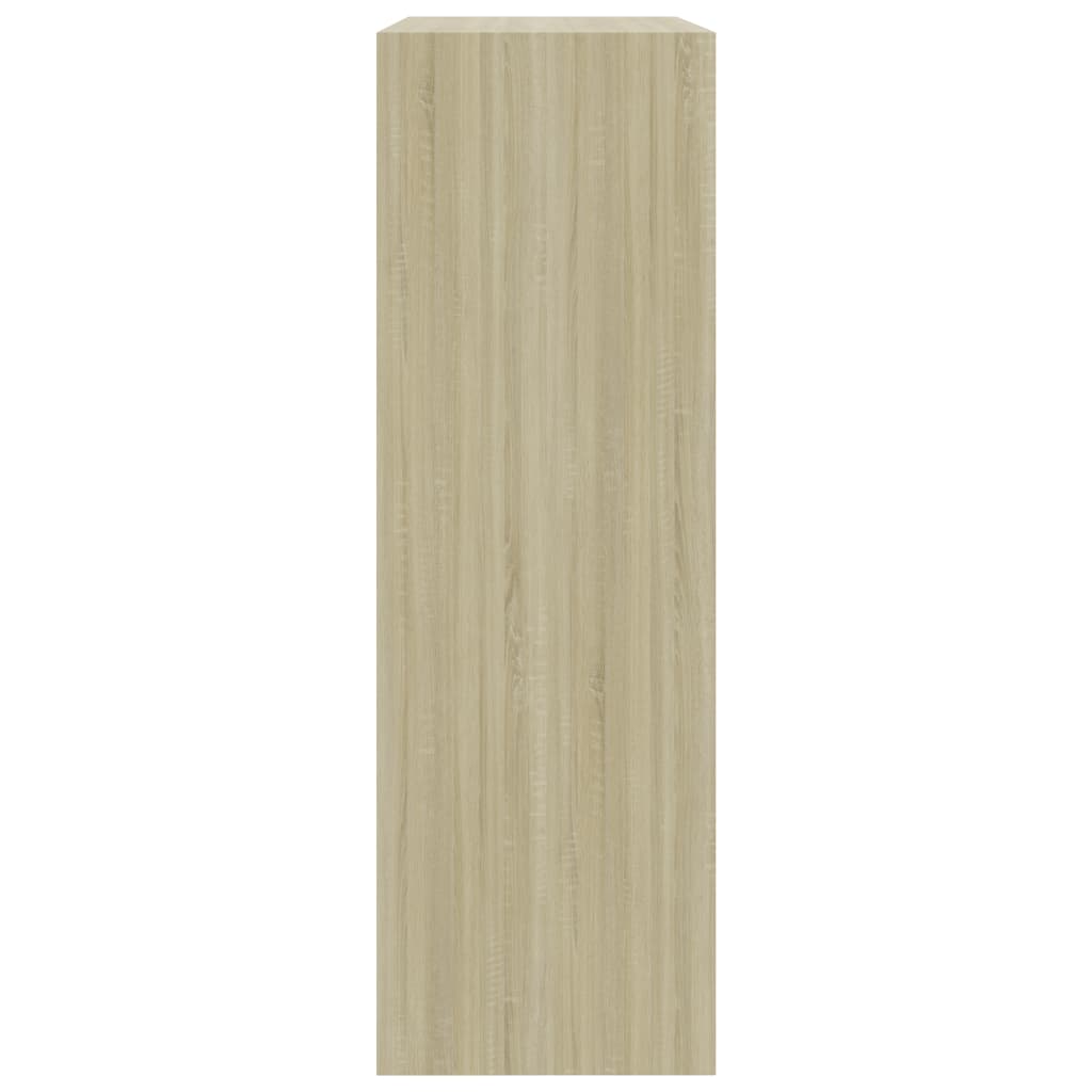 vidaXL Bookshelf Sonoma Oak 23.6"x9.4"x29.3" Engineered Wood