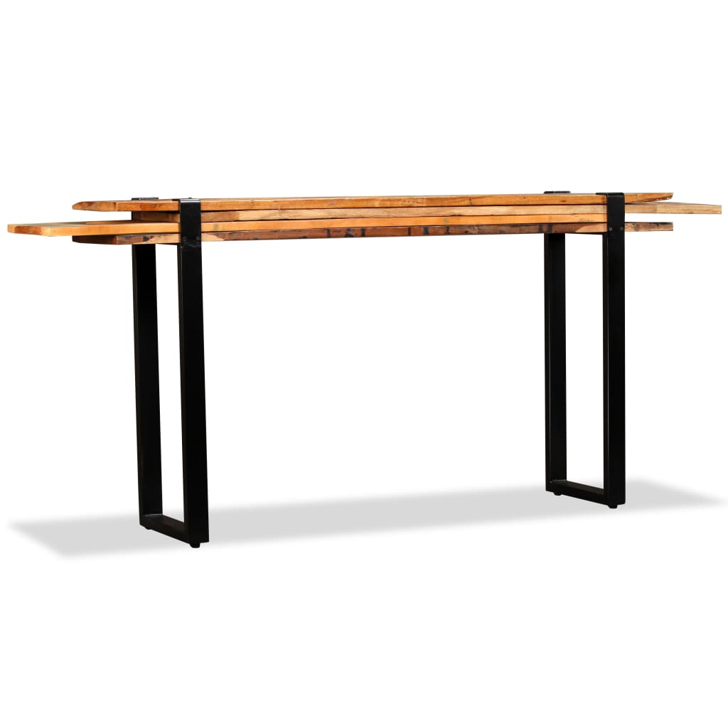 vidaXL Console Table Solid Reclaimed Wood Adjustable