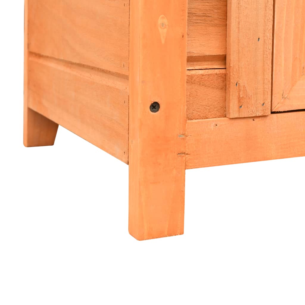vidaXL Cat House Solid Pine & Fir Wood 19.7"x18.1"x17.1"