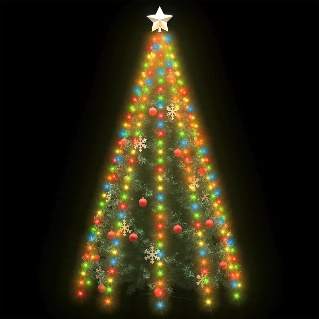 vidaXL Christmas Tree Net Lights with 250 LEDs Colorful 98.4"