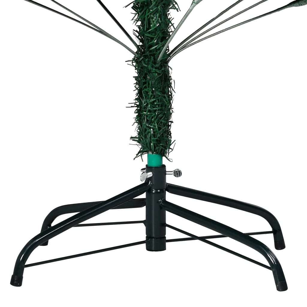 vidaXL Artificial Christmas Tree with LEDs&Ball Set Green 82.7" PVC